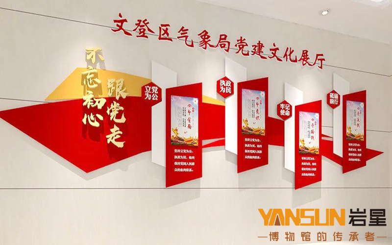 巖星建設(shè)|黨建展館設(shè)計中要注意的三大板塊是什么？插圖